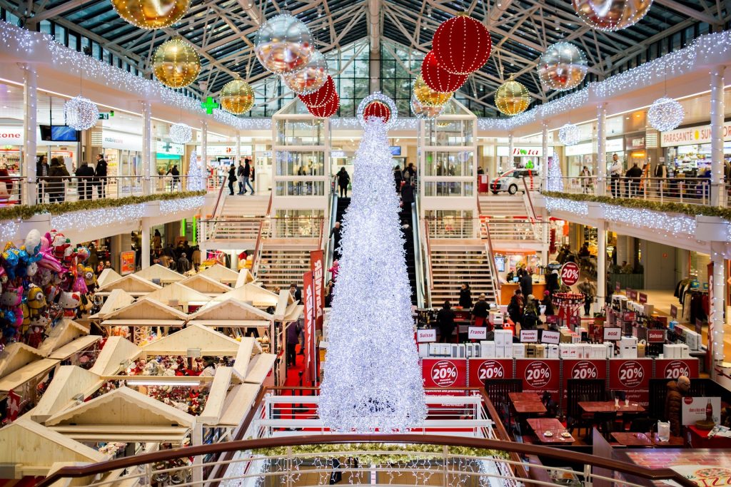 Decoração de lojas para o Natal